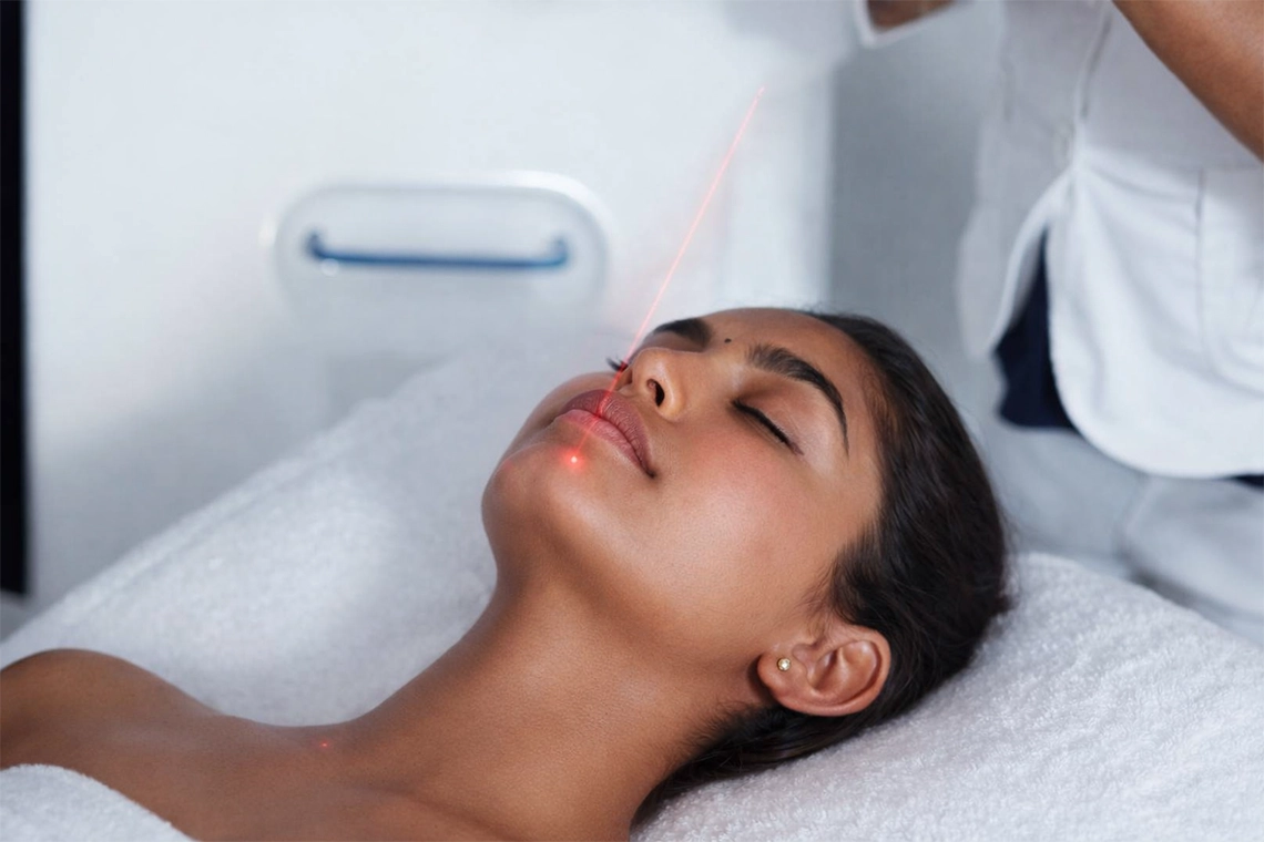 MNRF treatment in Hyderabad at a trusted skin clinic, where expert dermatologists use microneedling radio frequency to improve skin texture, reduce scars, and boost collagen for healthier skin