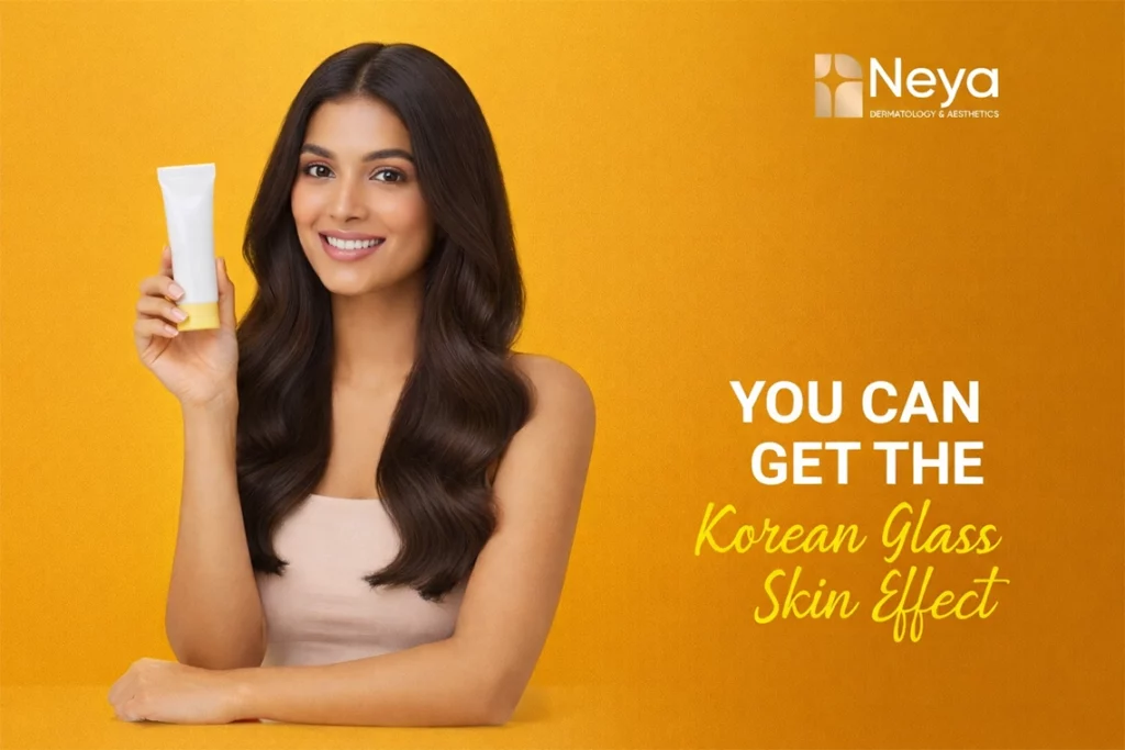 Achieve Korean glass skin effect at a trusted skin clinic in Hyderabad, where expert dermatologist treatments help improve hydration, smoothness, and natural glow for clear, radiant skin