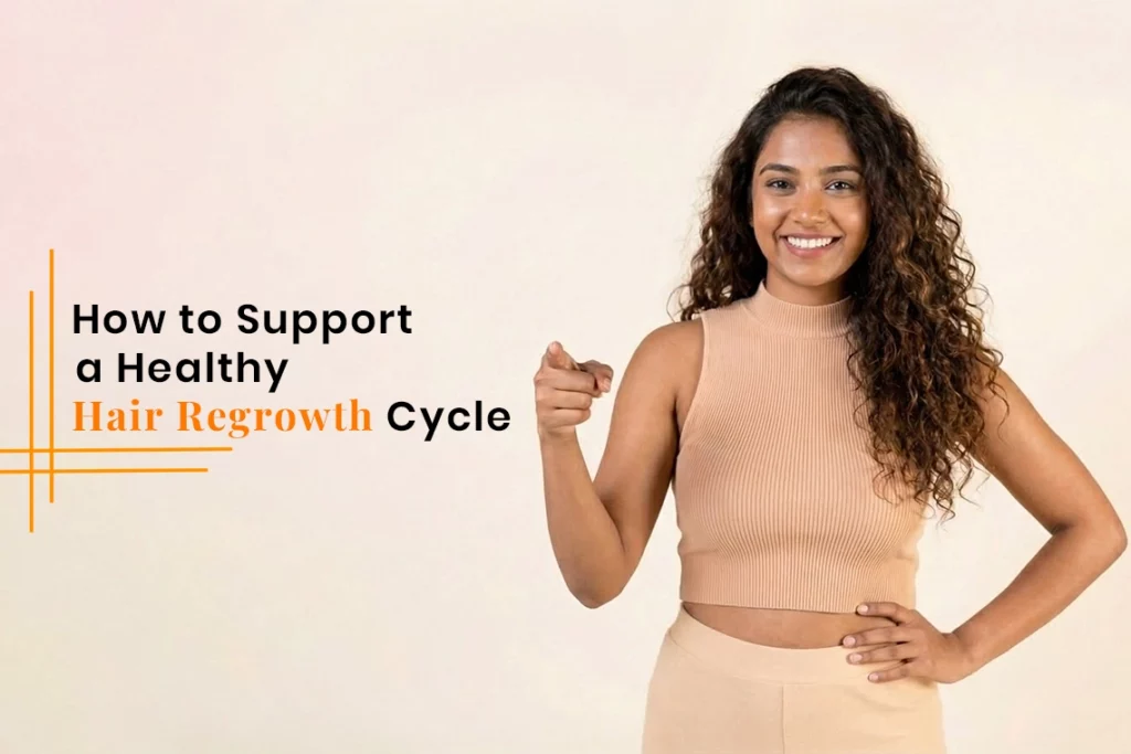 Hair regrowth treatment using advanced GFC treatment supports a healthy hair regrowth cycle by improving scalp health, strengthening follicles, and promoting natural hair growth